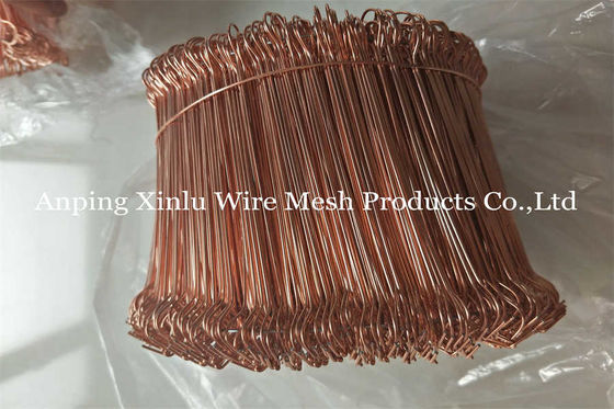 3 - 12 polegadas Metal Copper Twin Wire duplo loop Bar Tie 350 - 550mpa Anti-ferrugem galvanizado Rebar Tie Wire
