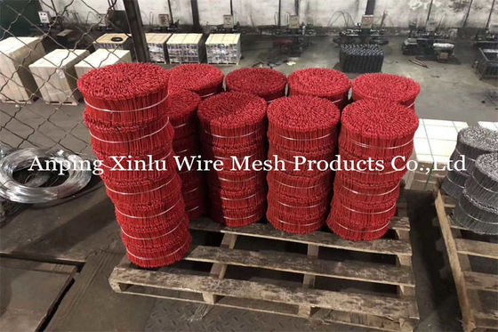 6 polegadas Double Loop Tie Wire Anti-Rust 1.0mm 16 Gauge PVC colorido revestido Baling Tie Wire