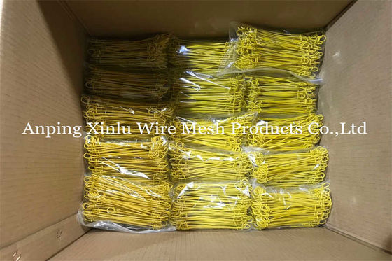 6 polegadas Double Loop Tie Wire Anti-Rust 1.0mm 16 Gauge PVC colorido revestido Baling Tie Wire