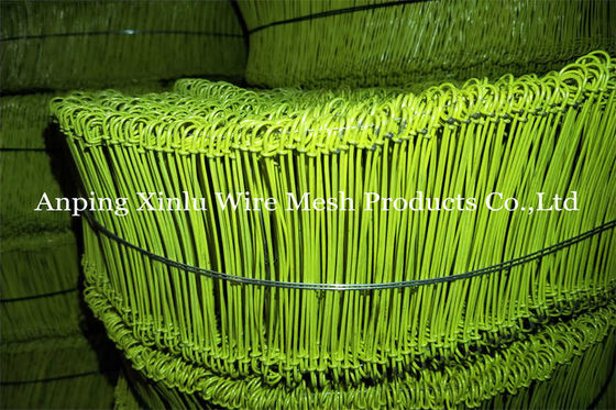6 polegadas Double Loop Tie Wire Anti-Rust 1.0mm 16 Gauge PVC colorido revestido Baling Tie Wire