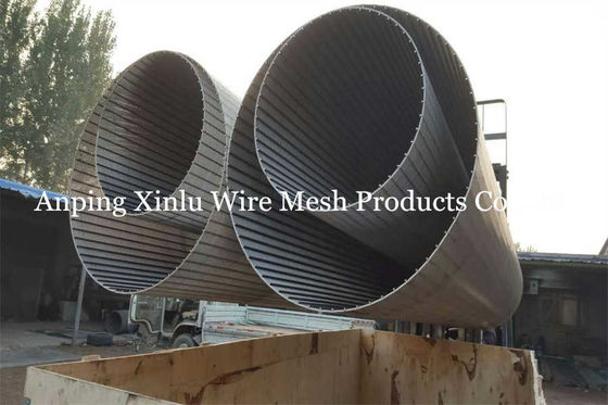 superfície de Johnson Wedge Wire Screen Pipe do diâmetro de 450mm e tipo lisos da borda
