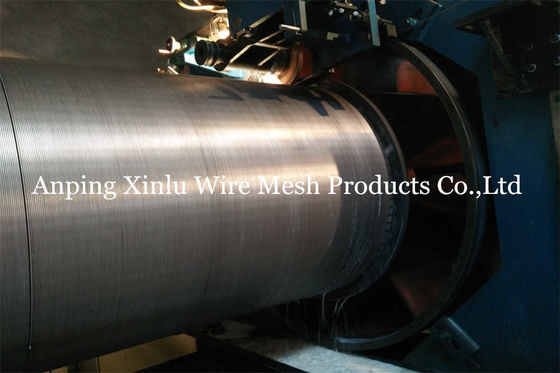 superfície de Johnson Wedge Wire Screen Pipe do diâmetro de 450mm e tipo lisos da borda