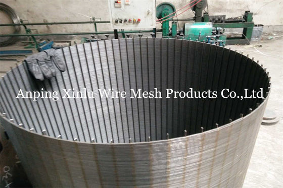 superfície de Johnson Wedge Wire Screen Pipe do diâmetro de 450mm e tipo lisos da borda