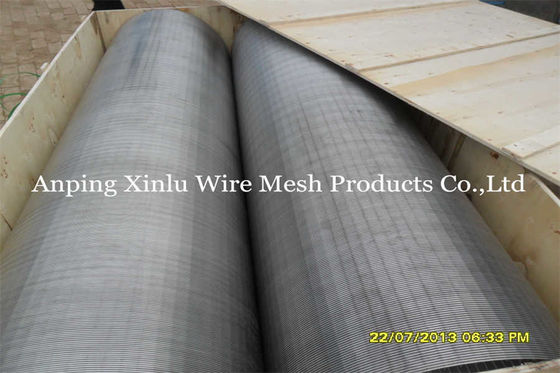 superfície de Johnson Wedge Wire Screen Pipe do diâmetro de 450mm e tipo lisos da borda