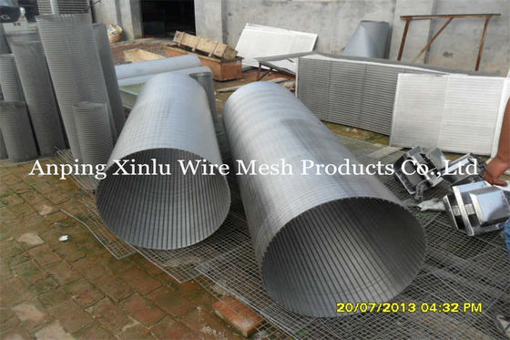 superfície de Johnson Wedge Wire Screen Pipe do diâmetro de 450mm e tipo lisos da borda