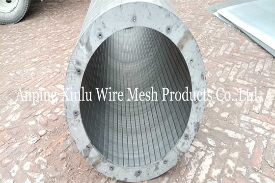 Nenhum comprimento contínuo magnético 1800mm da tela do entalhe de Vee Wire DN620mm