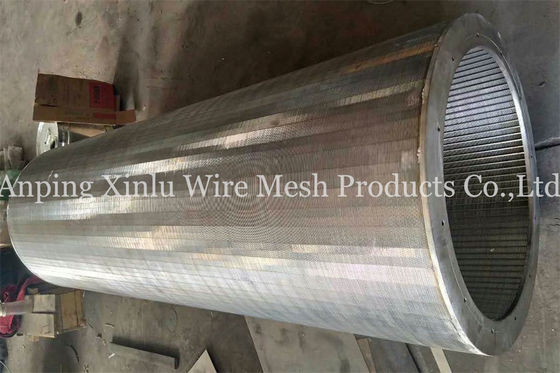 Nenhum comprimento contínuo magnético 1800mm da tela do entalhe de Vee Wire DN620mm