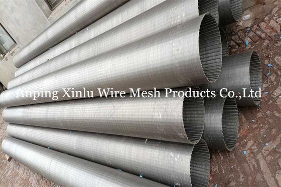 o comprimento SS de 6m classifica a galeria de 304 Vee Wire Screen Pipe Infiltration na entrada bem