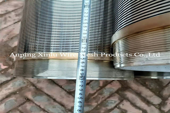 219mm Johnson espiral V fio de desaguamento bem tubulação de tela sem polir magnético para bomba de águas subterrâneas