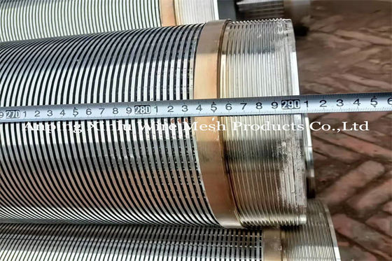 Controle de areia Fenda contínua água bem filtro de tela angular tubo 6 polegadas 316L fio de cunha