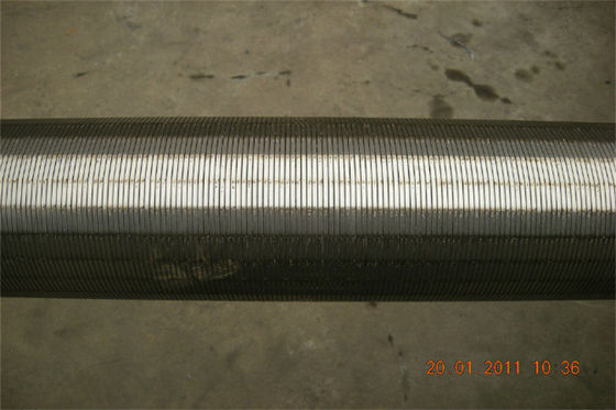 O aço 08x18h10 OD 126mm molha o poço - tubulação da tela para o tratamento de águas residuais