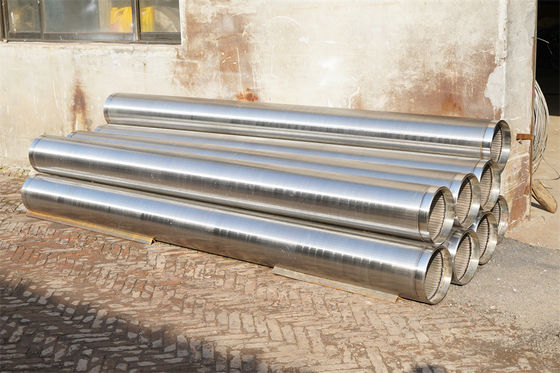Tubulação 10&quot; de Johnson Vee Wire Water Well Screen Rod - entalhe contínuo baixo