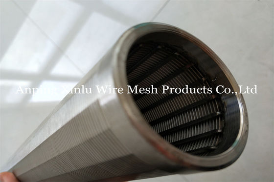 Tela cilíndrica de aço do elemento de tela do filtro de Johnson Type Wedge Wire Stainless