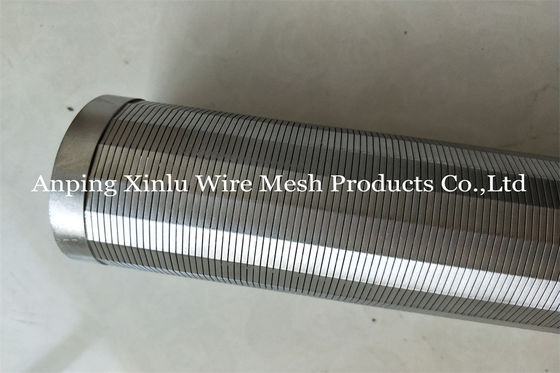 Tela cilíndrica de aço do elemento de tela do filtro de Johnson Type Wedge Wire Stainless