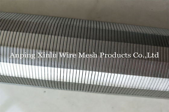 Tela cilíndrica de aço do elemento de tela do filtro de Johnson Type Wedge Wire Stainless
