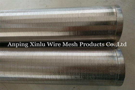 Tela cilíndrica de aço do elemento de tela do filtro de Johnson Type Wedge Wire Stainless
