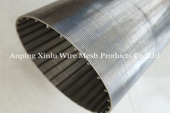 8-5/8” SS Johnson Wire Continuous Slot Screen para o poço de água lixam o controle