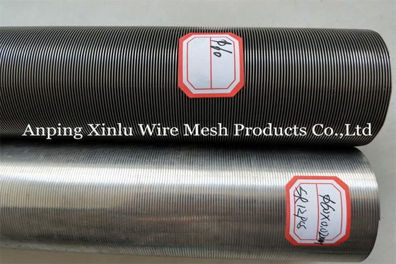 Elemento de tela frente e verso do filtro de Johnson Wedge Wire Continuous Slotted do aço 2507