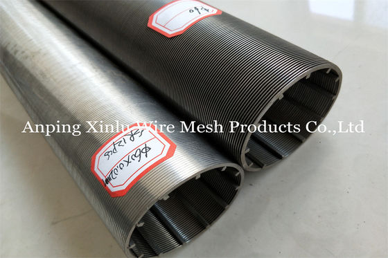 Elemento de tela frente e verso do filtro de Johnson Wedge Wire Continuous Slotted do aço 2507