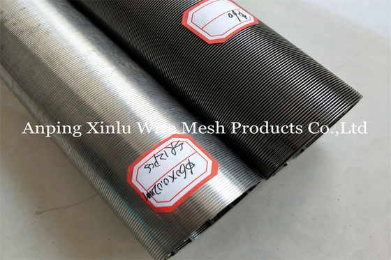 Elemento de tela frente e verso do filtro de Johnson Wedge Wire Continuous Slotted do aço 2507