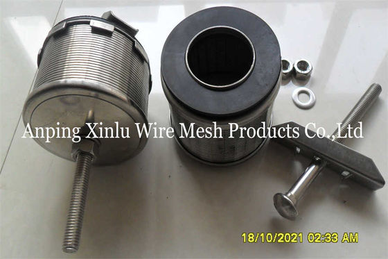 do filtro dobro dos SS Johnson Screen Nozzle Wedge Wire do fluxo de 82mm bocal inferior falso
