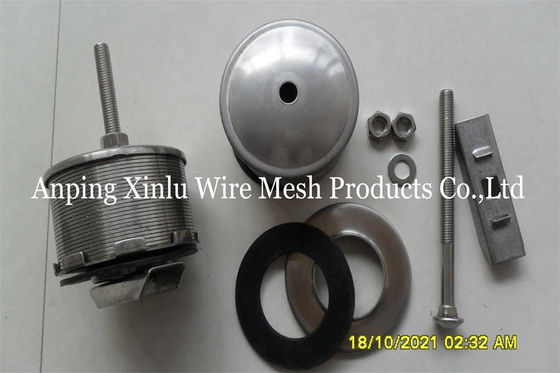 do filtro dobro dos SS Johnson Screen Nozzle Wedge Wire do fluxo de 82mm bocal inferior falso