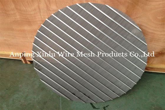 Painel do diâmetro 500mm Johnson Wedge Wire Screen Flat para a filtração e a secagem de grão