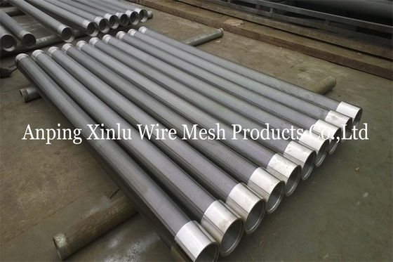 8-5/8&quot; 50bar de aço inoxidável 304/316 Wedge Wire Water Well Screen Pipe para abastecimento de água