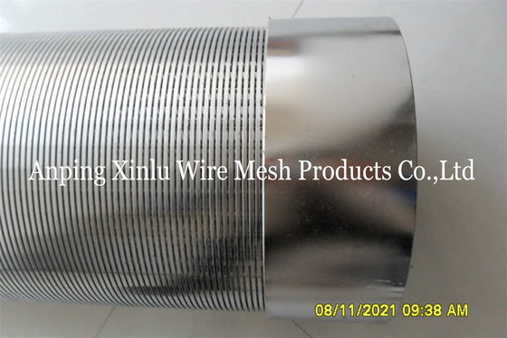 Controle galvanizado baixo carbono 219mm da areia da tubulação da tela de fio de Johnson V
