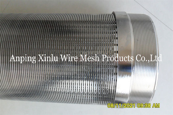 Entalhe 30 o poço de tubo profundo de aço inoxidável de Johnson Water Wire Screen For 200m