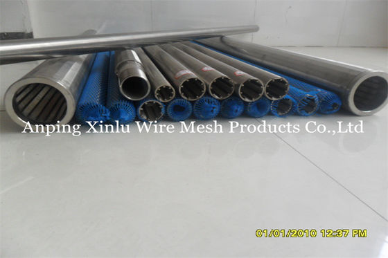 Diâmetro contínuo 125mm do entalhe da tubulação de Johnson Type Wedge Wire Screen