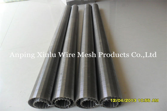 Diâmetro contínuo 125mm do entalhe da tubulação de Johnson Type Wedge Wire Screen