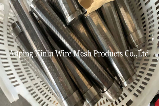Diâmetro contínuo 125mm do entalhe da tubulação de Johnson Type Wedge Wire Screen
