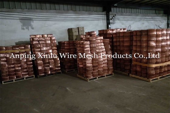 BWG SWG cobre revestido de duplo laço de ligação de arame 1.0mm X comprimento 100mm Twin Wire Double Loop Binding Wire